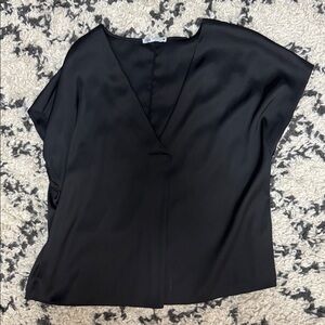 Zara Black Satin Blouse
